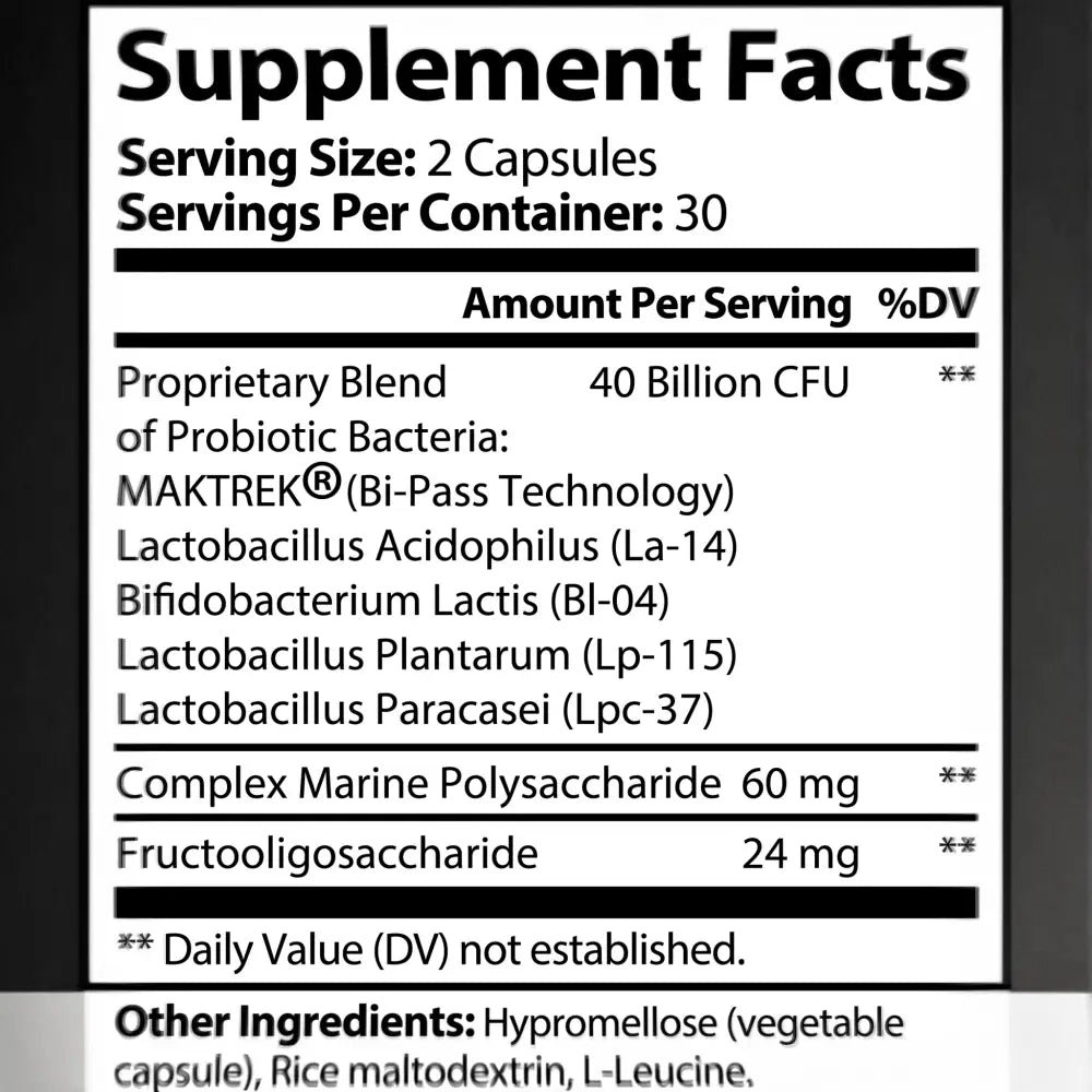 Probiotic 40 Billion with Prebiotics